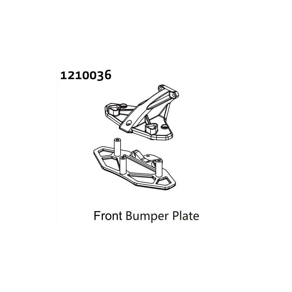 Absima Front Bumper Mounting Set 1210036