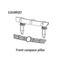 Absima Front Grille & Body Mount - Rally 1210037