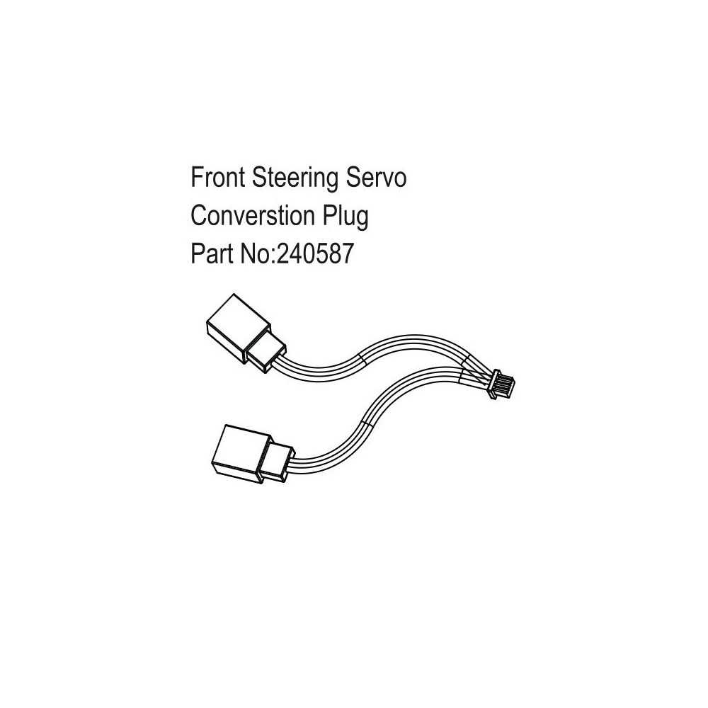 Absima Front Steering Servo Converstion Plug HBP240587 Absima Front Steering Servo Converstion Plug HBP240587