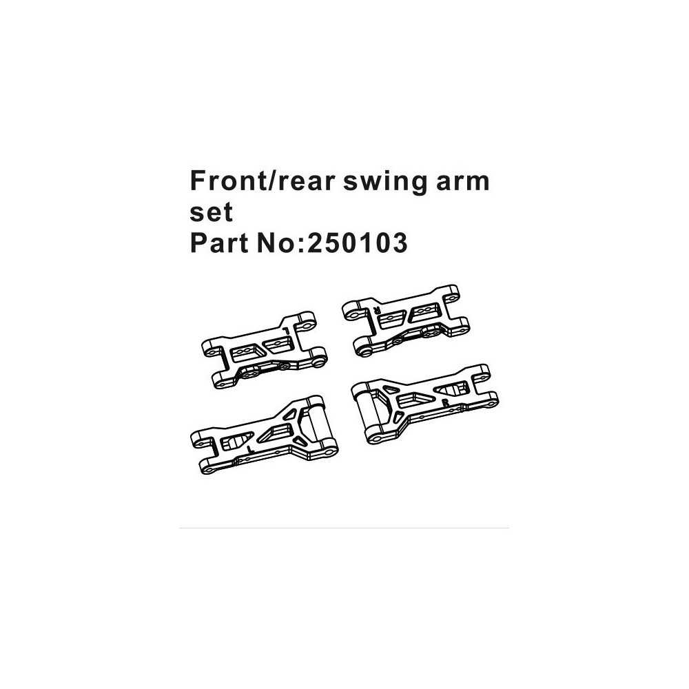 Absima Front-Rear Swing Arm Set HBP250103