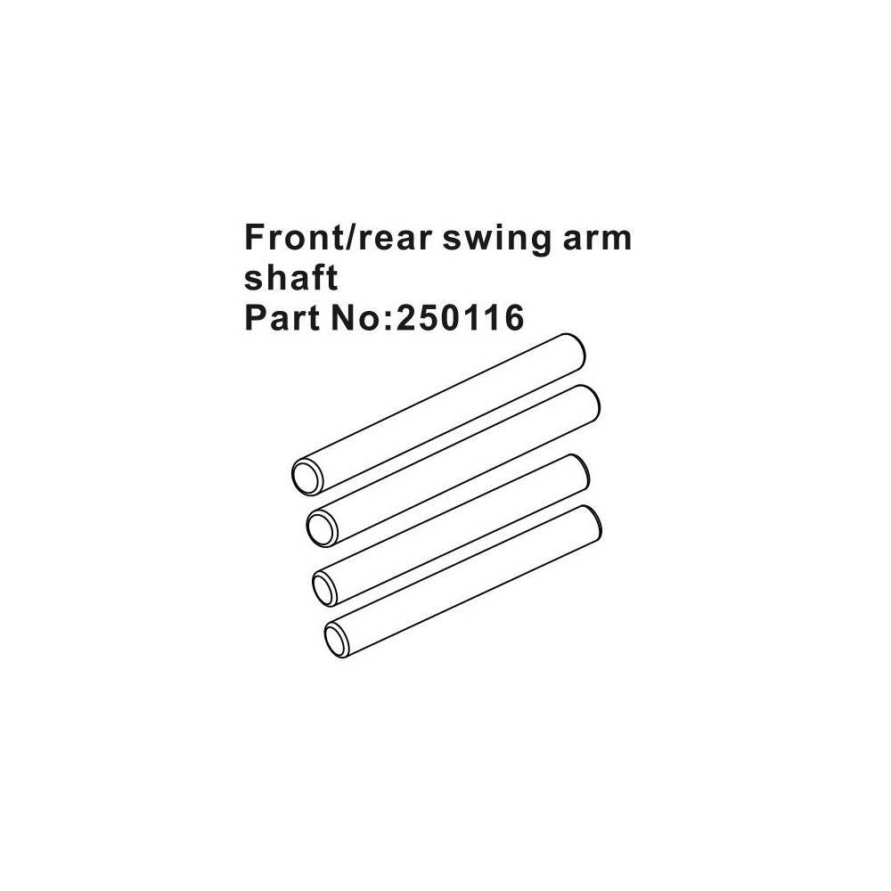 Absima Front-Rear Swing Arm Shafts HBP250116 Absima Front-Rear Swing Arm Shafts HBP250116