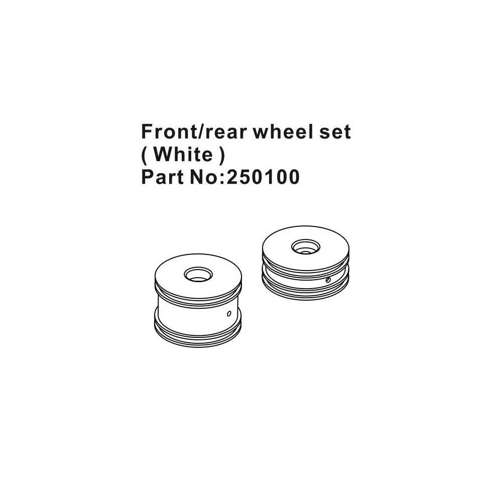 Absima Front-Rear Wheel Set C1 HBP250100 Absima Front-Rear Wheel Set C1 HBP250100