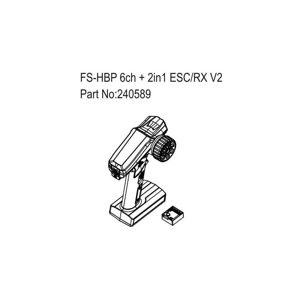 Absima FS-HBP 6ch + 2in1 ESC-RX V2 HBP240589