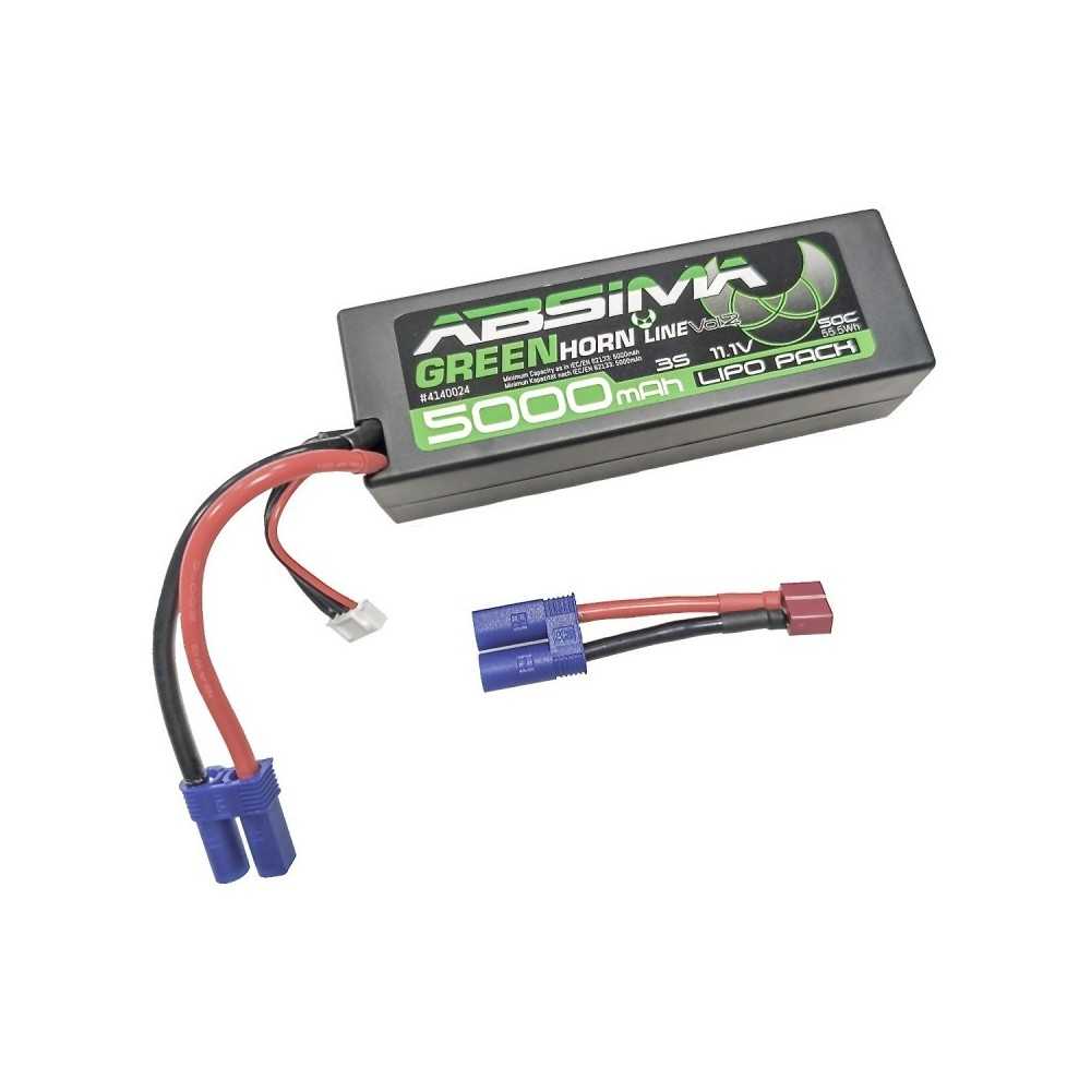 Absima Greenhorn Vol.2 LiPo 3S 11 1V-50C 5000 HC EC5-T-Plug 4140024 Absima Greenhorn Vol.2 LiPo 3S 11 1V-50C 5000 HC EC5-T-Plug 4140024