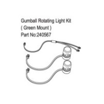 Absima Gumball Rotating Light Kit Green Mount HBP240567