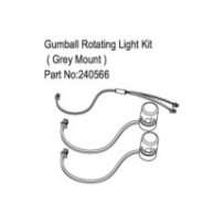 Absima Gumball Rotating Light Kit Grey Mount HBP240566