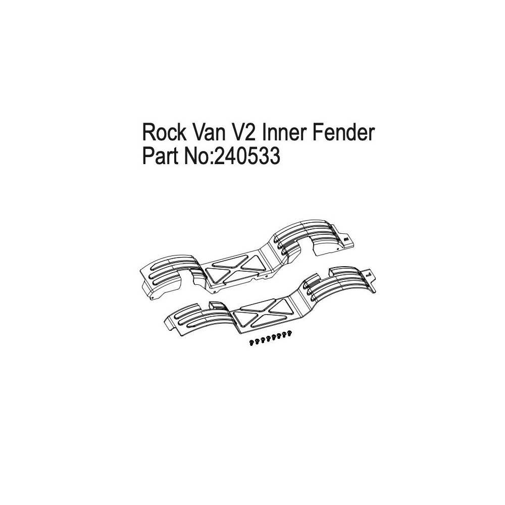 Absima Inner Fender for Rock Van V2 HBP240533