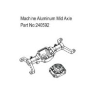 Absima Machine Aluminum Mid Axle HBP240592