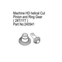 Absima Machined HD Helical Cut Pinion and Ring Gear 11T-28T HBP240541