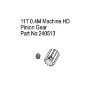 Absima Machined HD Pinion Gear 11T 0.4M HBP240513