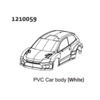 Absima PC Rally Body Shell - blue + Stickers 1210059