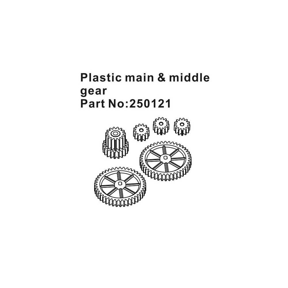 Absima Plastic Main & Middle Gears HBP250121 Absima Plastic Main & Middle Gears HBP250121