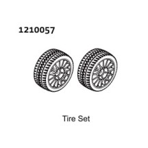Absima Pre-glued Tire Set - Rally 2 1210057