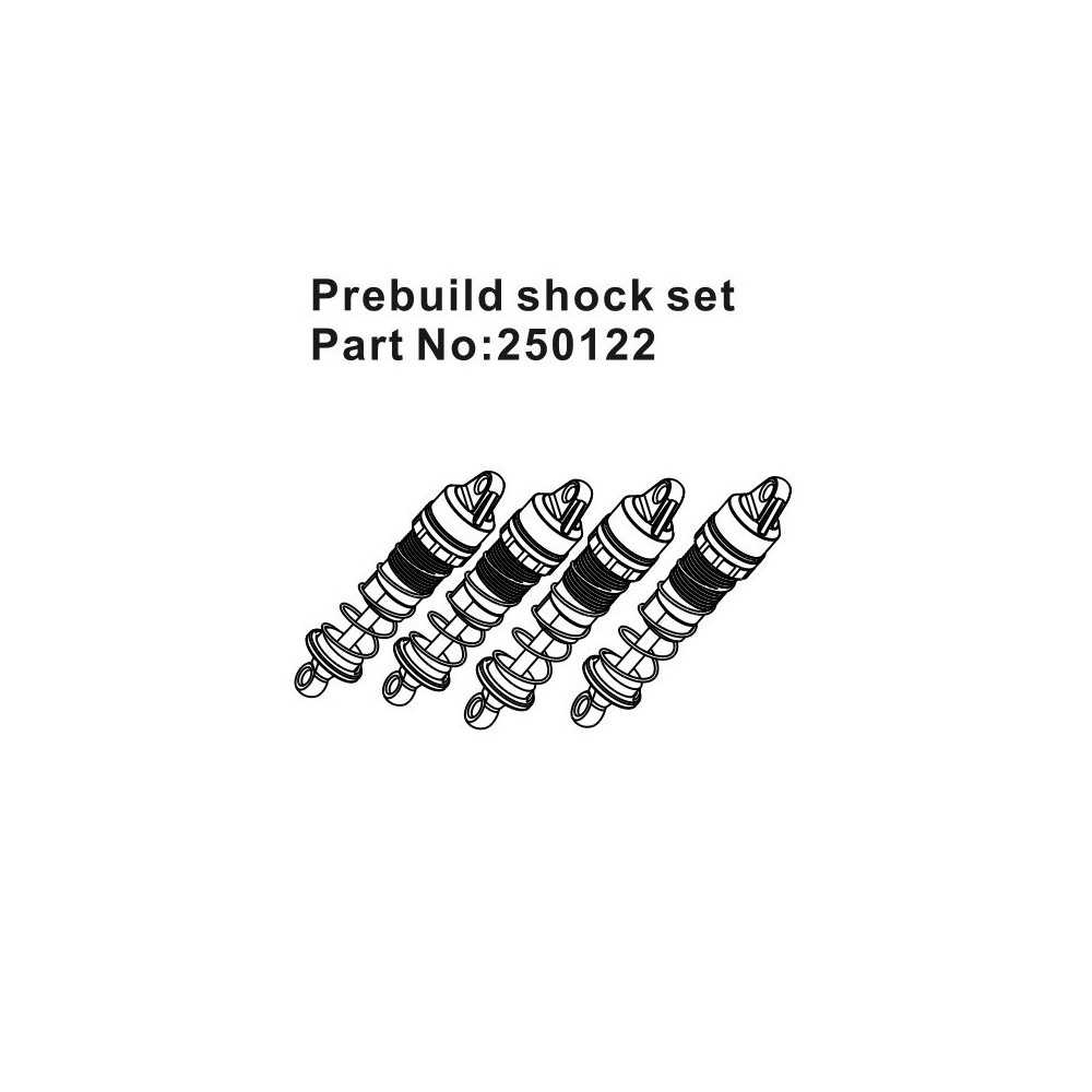 Absima Prebuild Schock Set HBP250122 Absima Prebuild Schock Set HBP250122