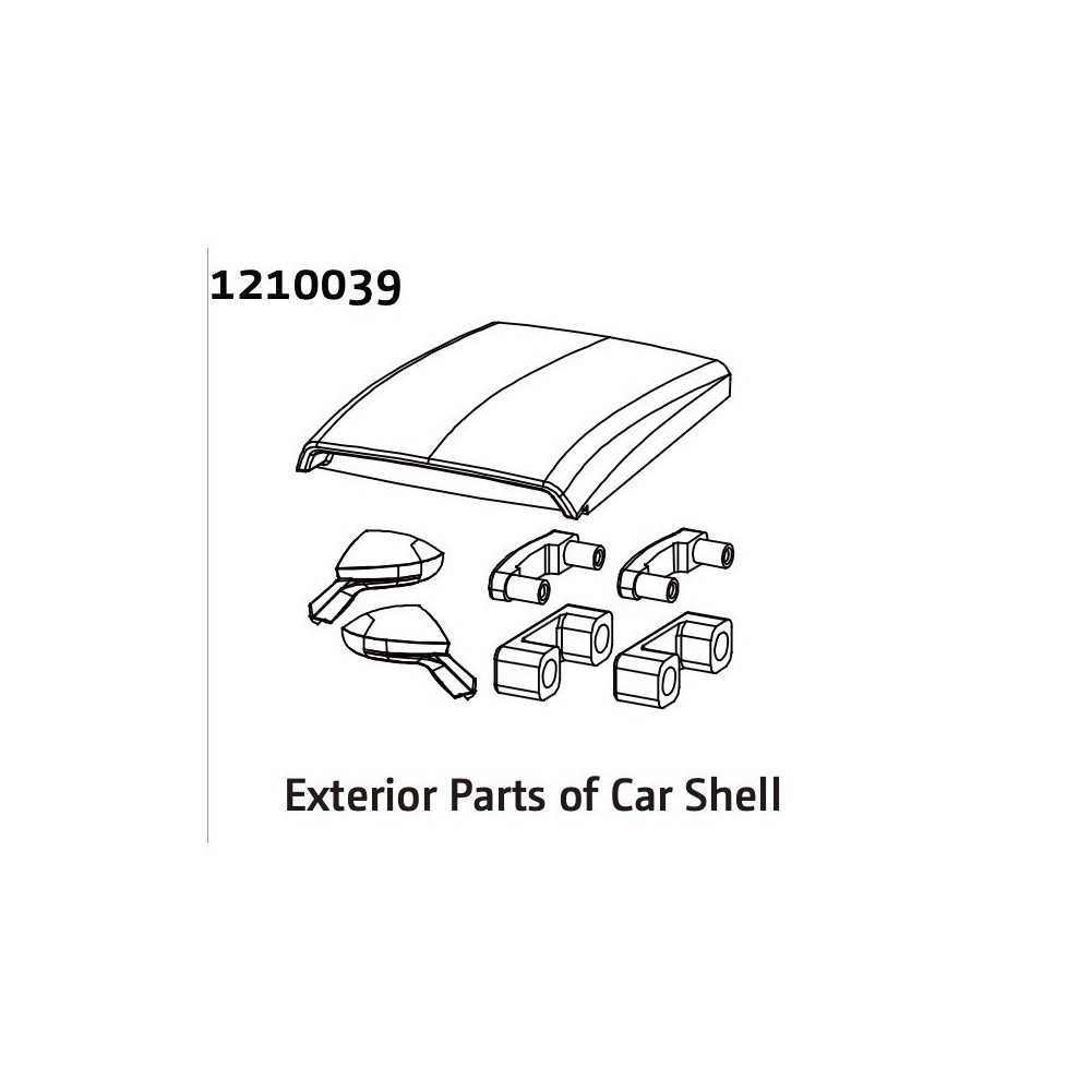 Absima Rally Body Accessories Set 1210039 Absima Rally Body Accessories Set 1210039