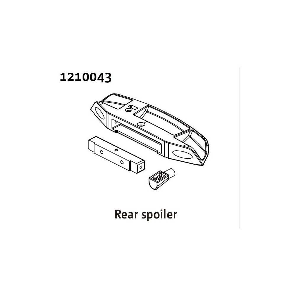 Absima Rear Bumper and Muffler 1210043