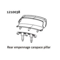 Absima Rear Wing & Body Mount - Rally 1210038