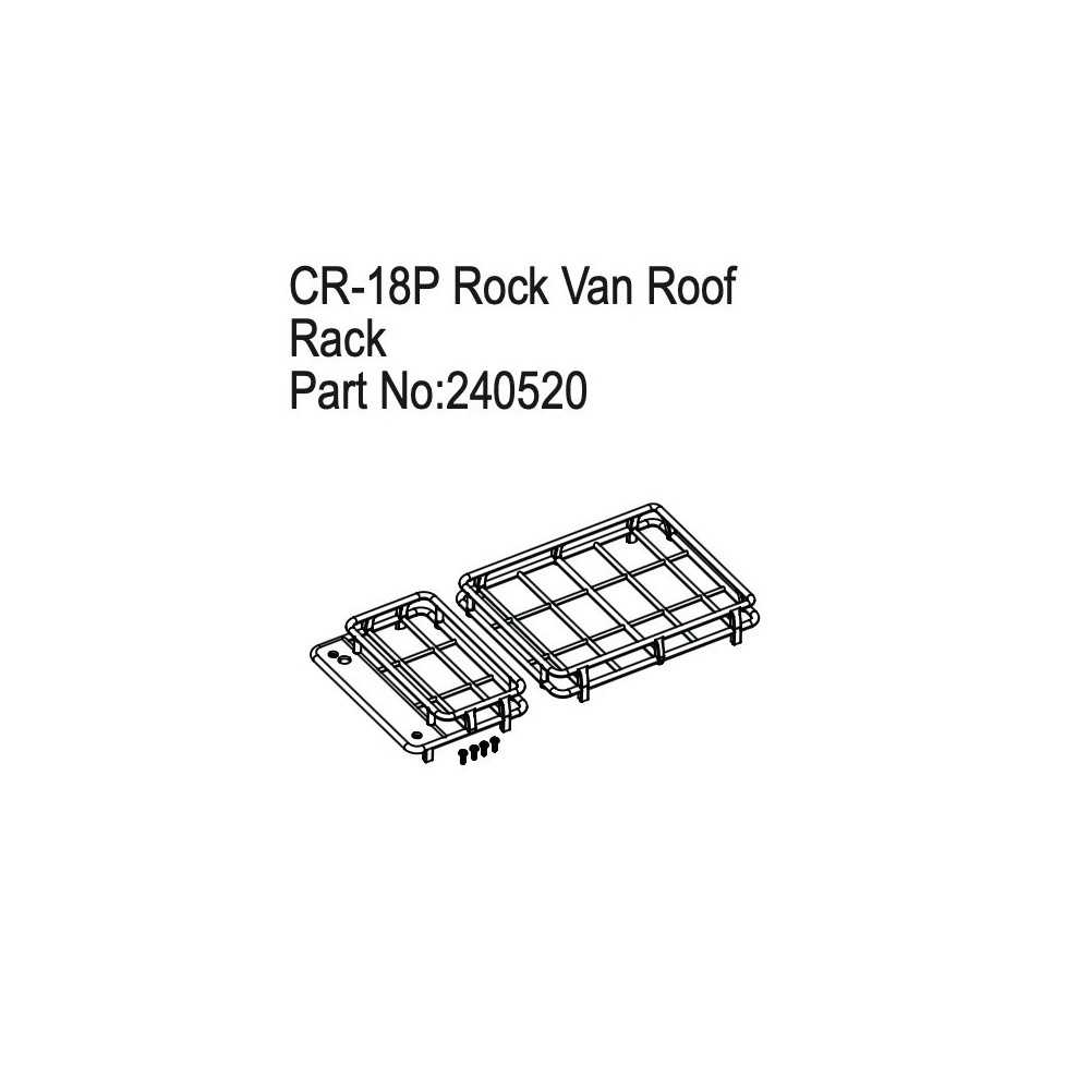 Absima Rock Van Roof Rack HBP240520 Absima Rock Van Roof Rack HBP240520