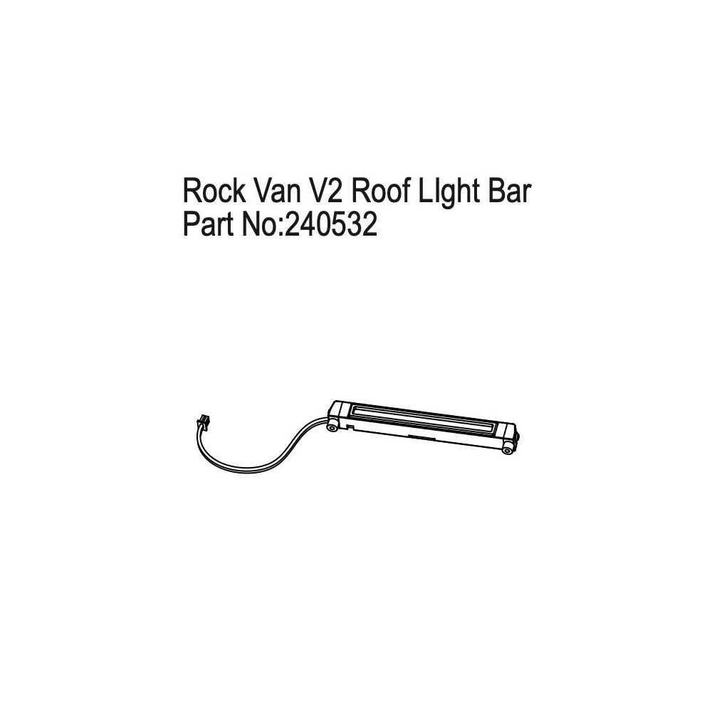 Absima Roof LIght Bar for Rock Van V2 HBP240532 Absima Roof LIght Bar for Rock Van V2 HBP240532