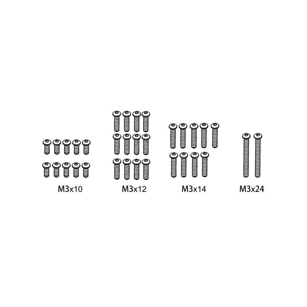 Absima Screw Set M3*10-M3*14-M3*24 1610163 Absima Screw Set M3*10-M3*14-M3*24 1610163
