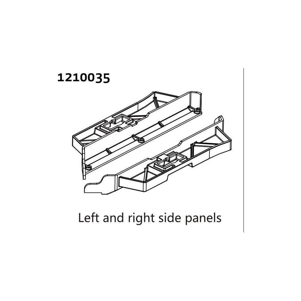 Absima Side Panels Rally L-R 1210035 Absima Side Panels Rally L-R 1210035