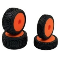 Absima Speck-B Front-Rear Wheel Set orange 2 HBP250144