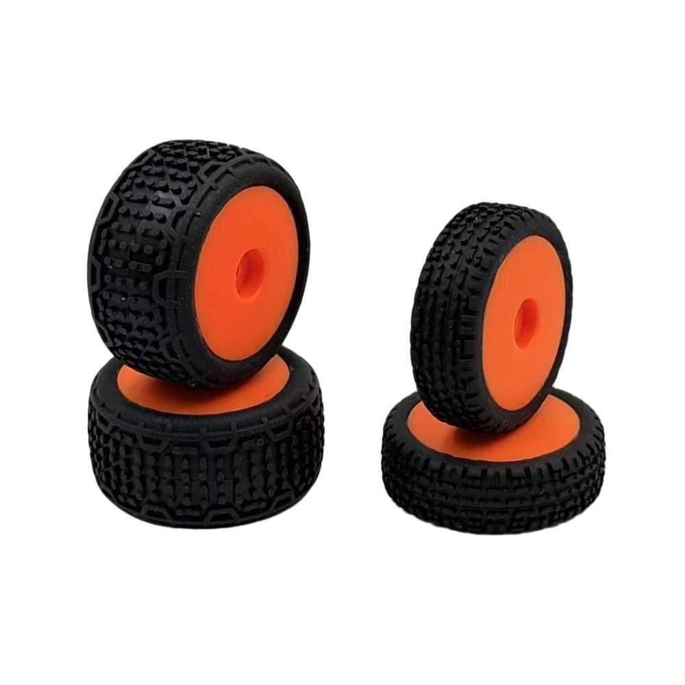 Absima Speck-B Front-Rear Wheel Set orange 2 HBP250144