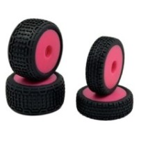 Absima Speck-B Front-Rear Wheel Set pink 2 HBP250143