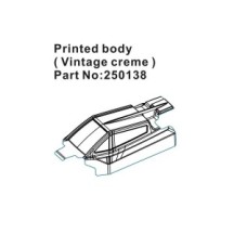 Absima Speck-B Printed Lexan Body - vintage creme HBP250138