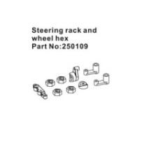 Absima Steering Rack & Wheel Hex Hubs HBP250109