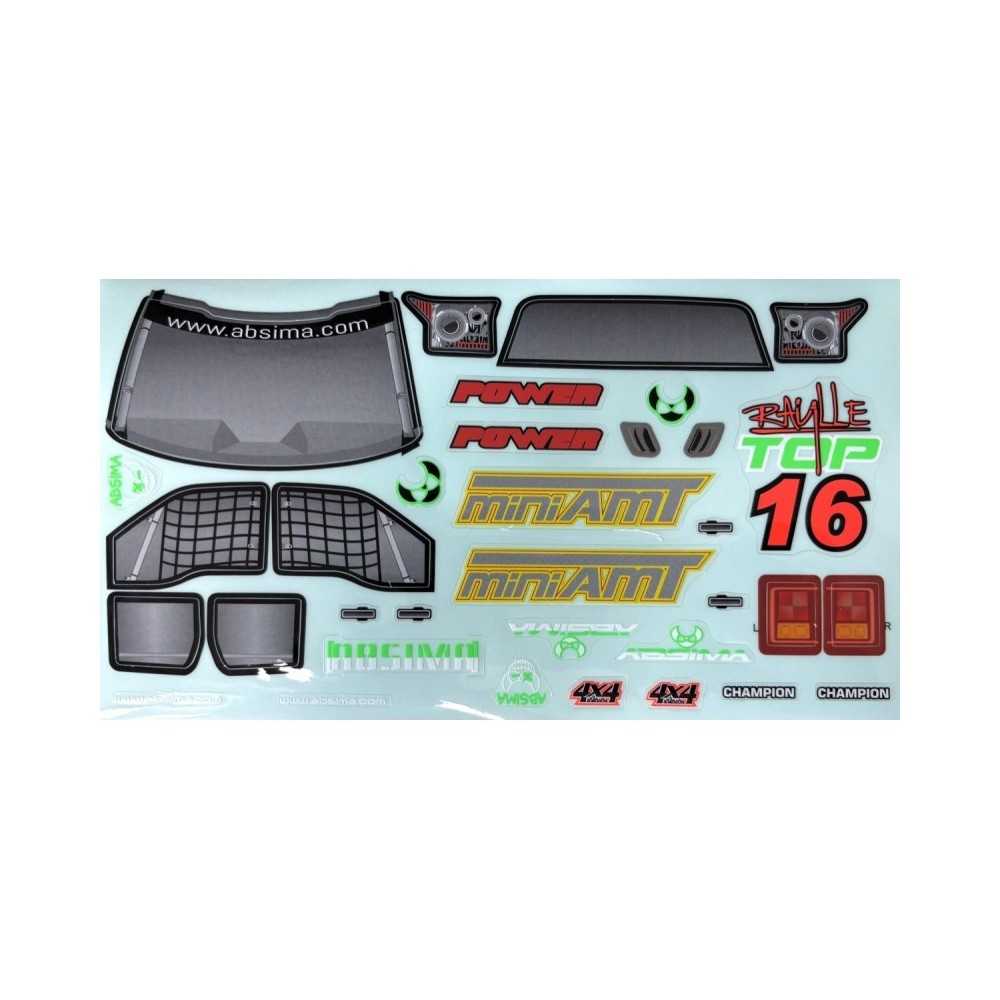 Absima Stickerbogen für „1:16 MiniAMT BL“ 9030100