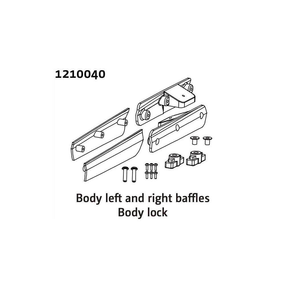 Absima Tension L-R Brackets Assembly 1210040 Absima Tension L-R Brackets Assembly 1210040