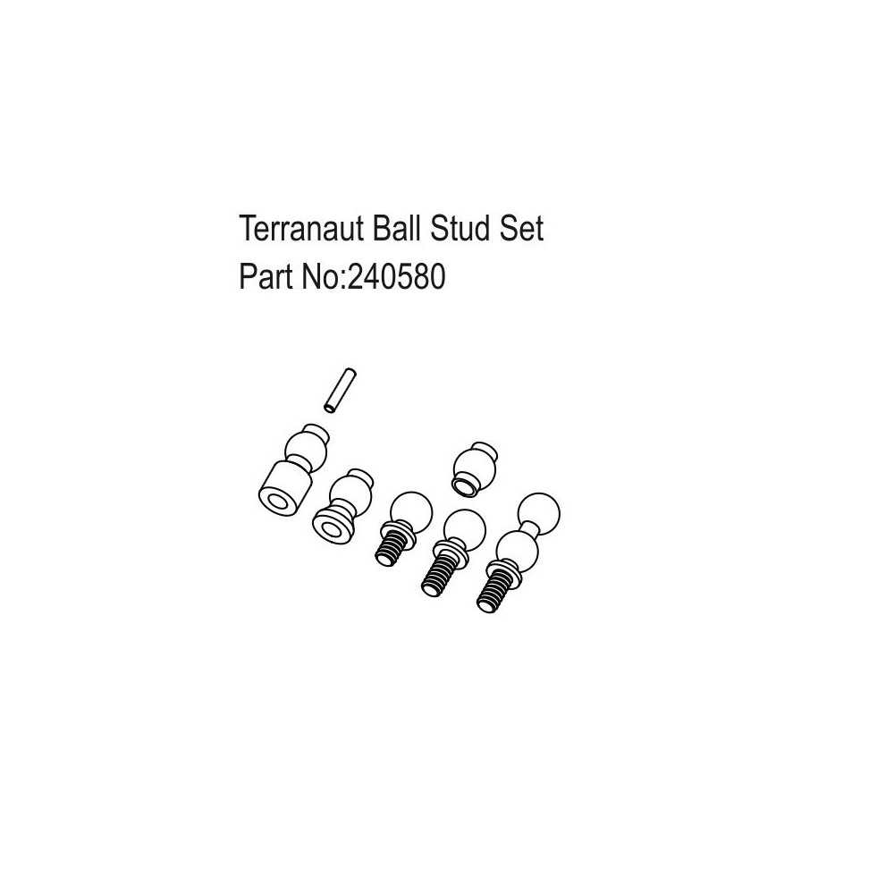 Absima Terranaut Ball Stud Set HBP240580 Absima Terranaut Ball Stud Set HBP240580