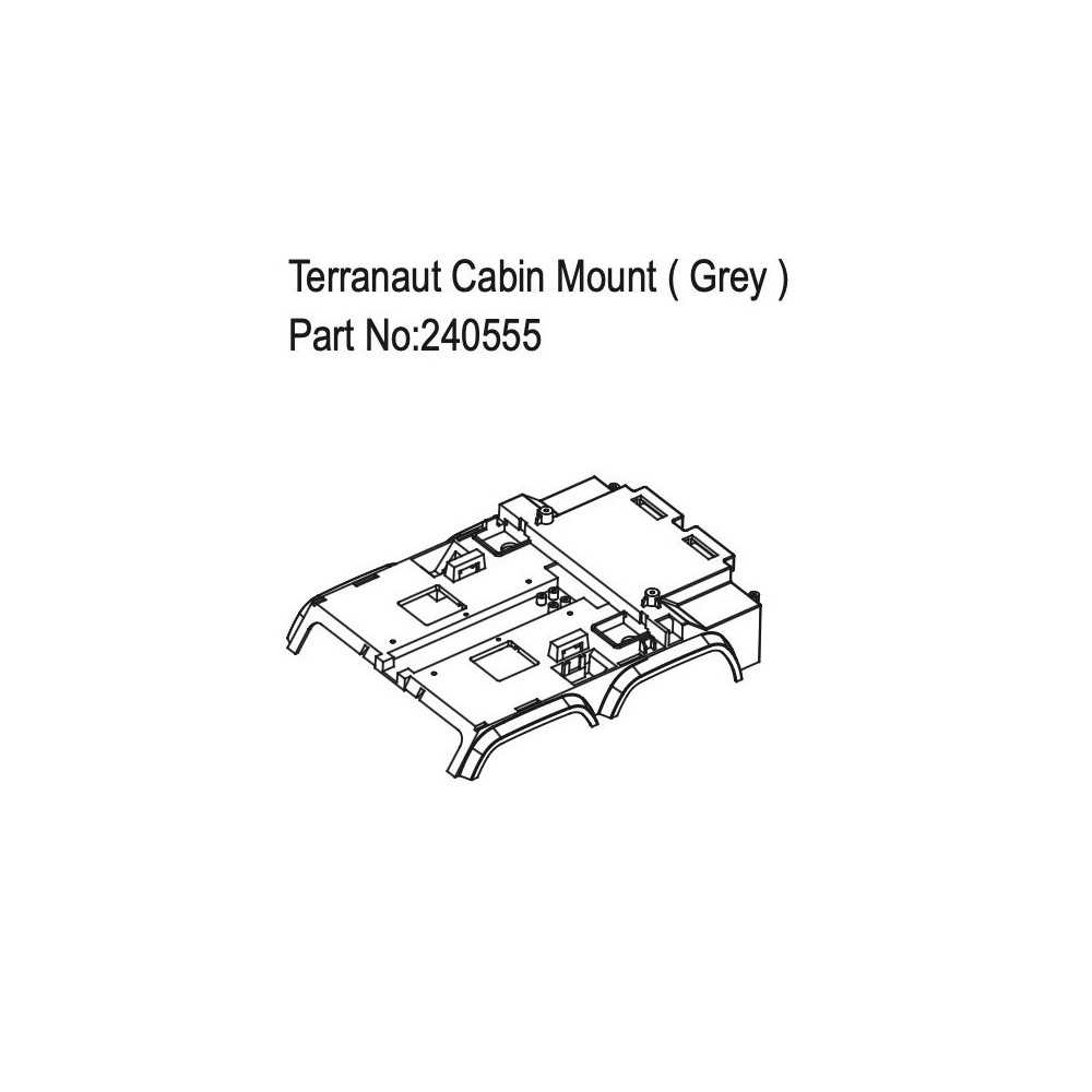 Absima Terranaut Cabin Mount Grey HBP240555 Absima Terranaut Cabin Mount Grey HBP240555