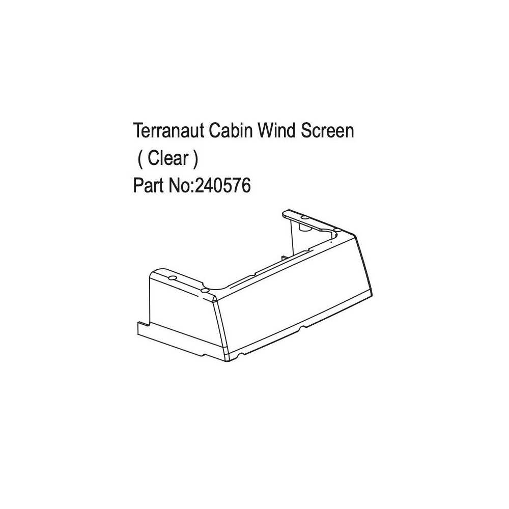 Absima Terranaut Cabin Wind Screen Clear HBP240576