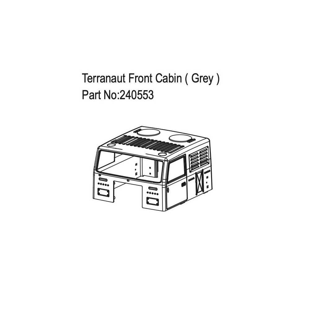 Absima Terranaut Front Cabin Grey HBP240553
