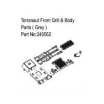 Absima Terranaut Front Grill & Body Parts Grey HBP240562
