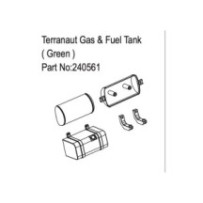 Absima Terranaut Gas & Fuel Tank Green HBP240561