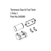 Absima Terranaut Gas & Fuel Tank Grey HBP240560