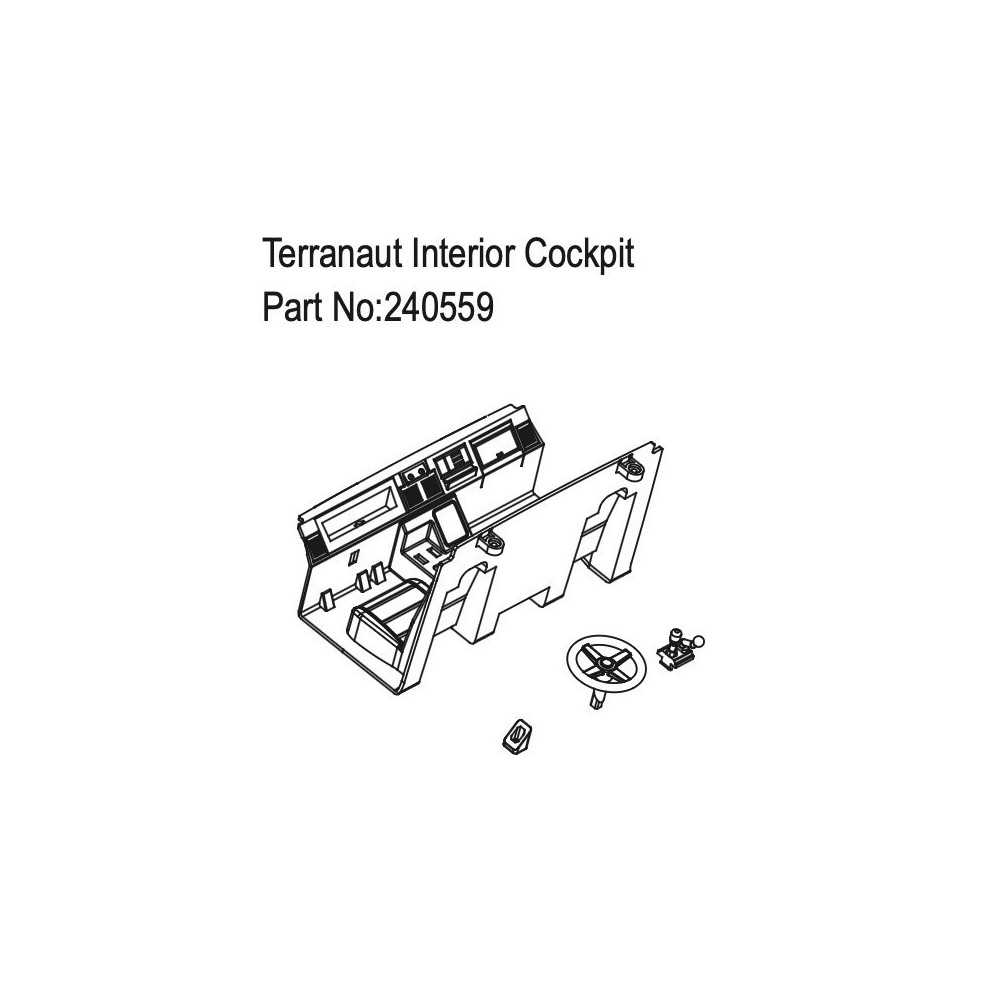 Absima Terranaut Interior Cockpit HBP240559
