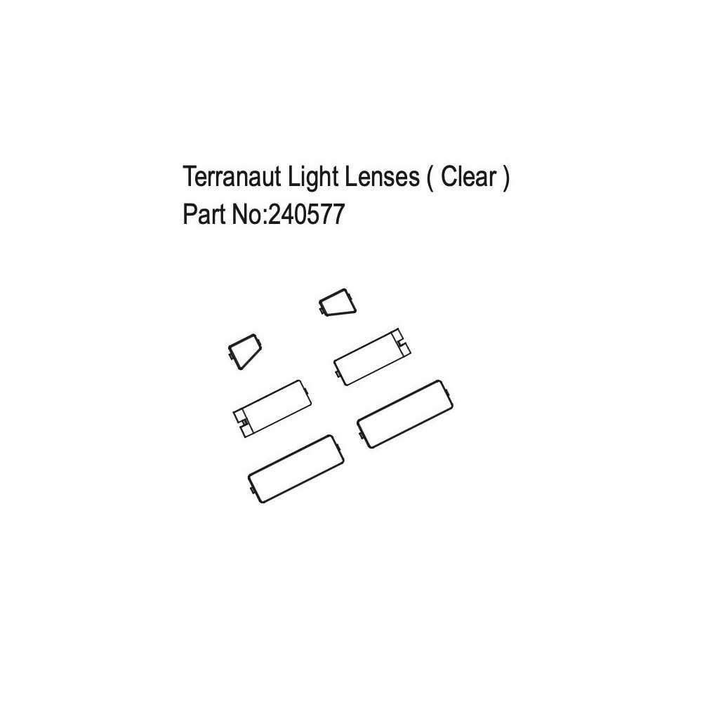 Absima Terranaut Light Lenses Clear HBP240577 Absima Terranaut Light Lenses Clear HBP240577