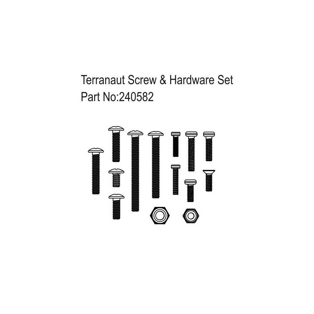 Absima Terranaut Screw & Hardware Set HBP240582 Absima Terranaut Screw & Hardware Set HBP240582