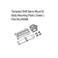 Absima Terranaut Shift Servo Mount & Body Mounting Parts Green HBP240565