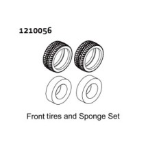 Absima Tire & Sponge Set - Rally 2 1210056