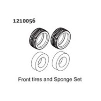 Absima Tire & Sponge Set - Rally 2 1210056