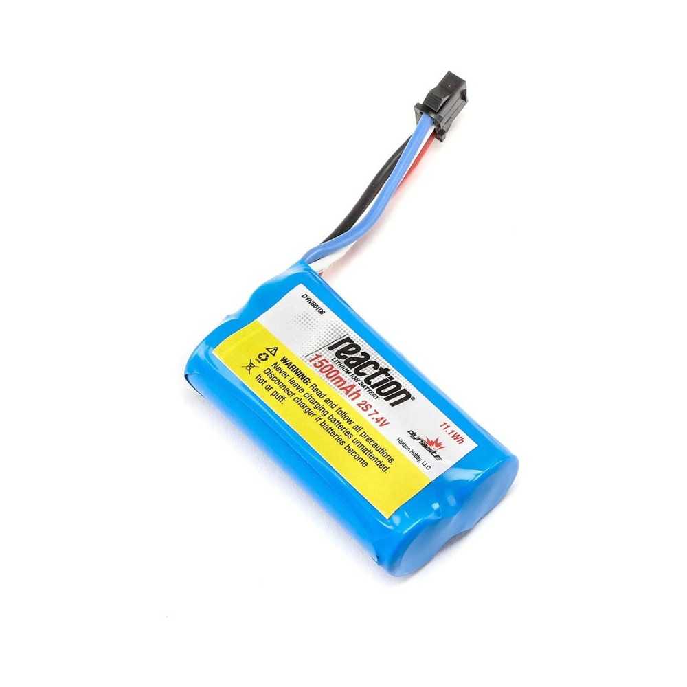 Pro Boat 7.4V 1500mAh 2S LiIon: PRB React 17 DYNB0108 Pro Boat 7.4V 1500mAh 2S LiIon: PRB React 17 DYNB0108