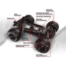 Maverick Qbit MT Flux 1-16th Monster Truck Red MV151005