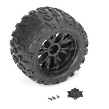 Losi Wheel and Tire Mounted 2: TEN MT LOS43010