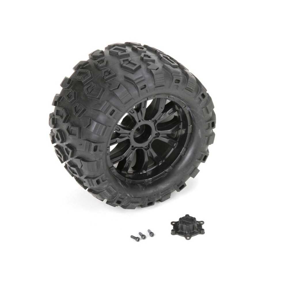 Losi Wheel and Tire Mounted 2: TEN MT LOS43010