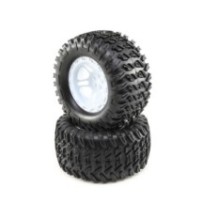 Losi Wheels and Tires Mounted 2: TENACITY MT LOS43017
